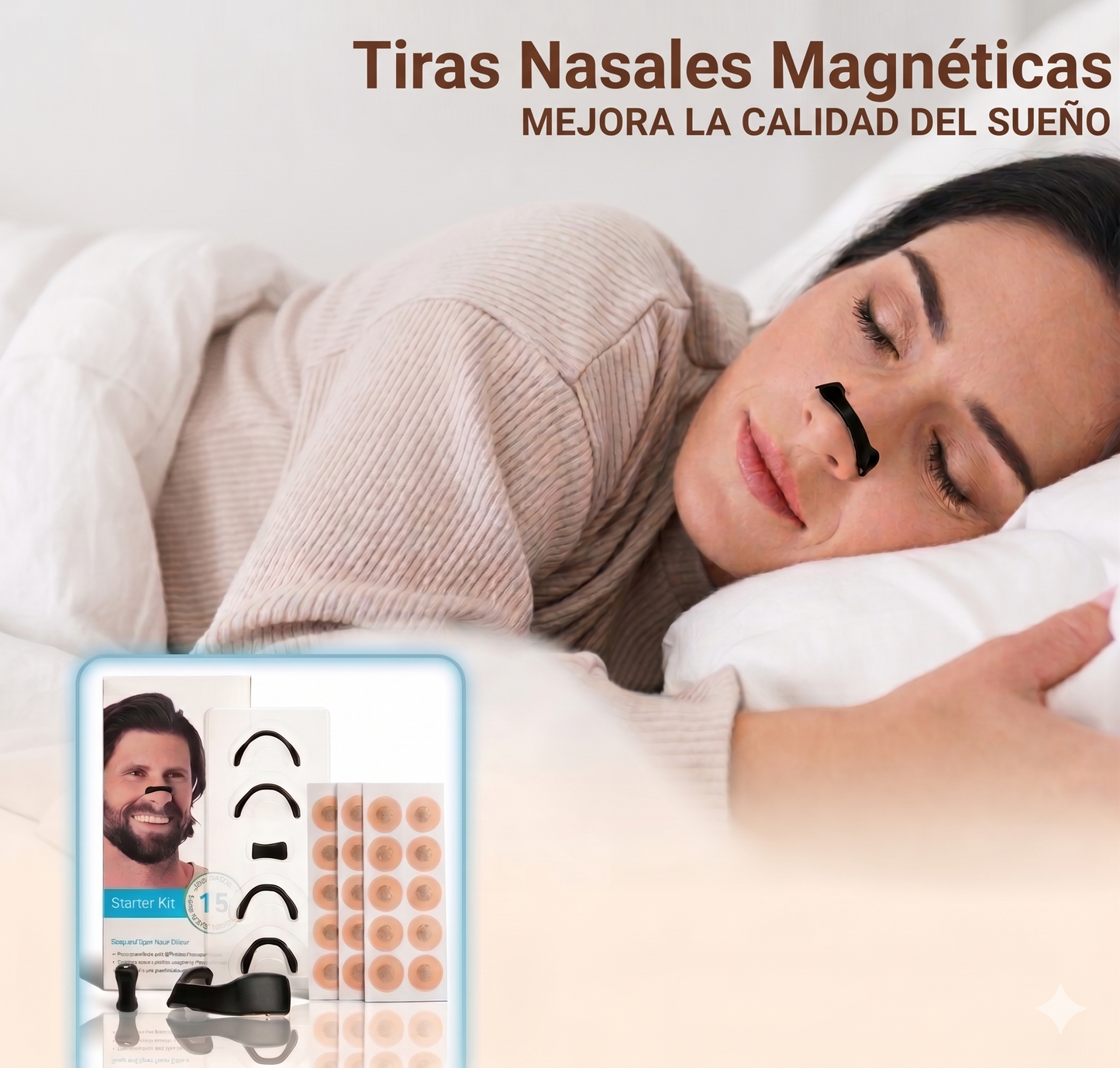 Tiras Nasales Magnéticas – Abre tu respiración, duerme mejor y rinde más