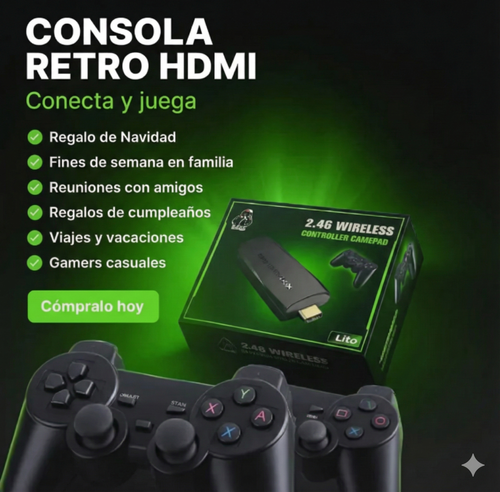 Consola Retro +20.000 Juegos & Revive los mejores clásicos de tu infancia en segundos